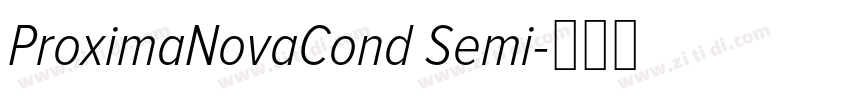 ProximaNovaCond Semi字体转换